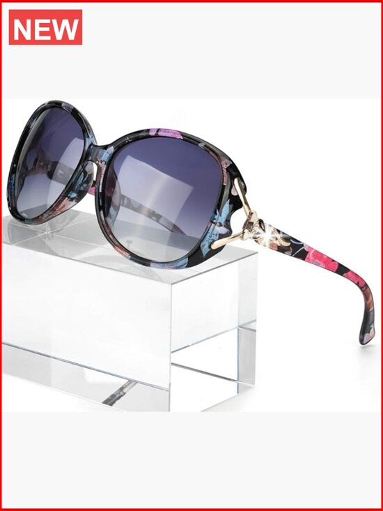Retro Oversized Sunglasses with UV400 Protection and Polarized Lenses main image 4
